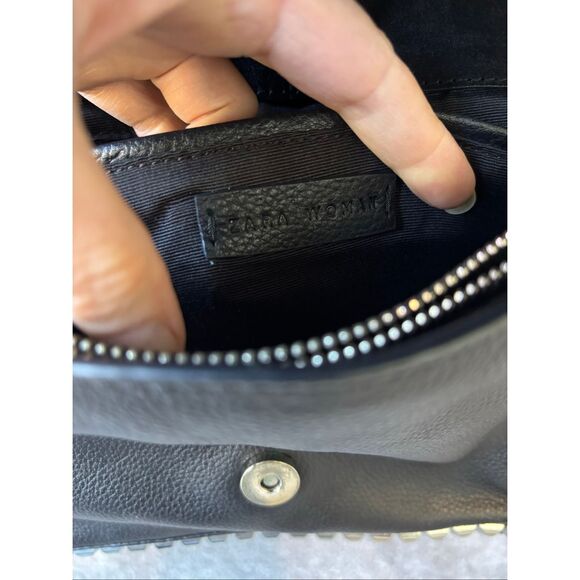 NWOT ZARA STUDDED MEDIUM CROSSBODY chain bag, $128 - Picture 9 of 11